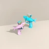 Shark frisbee gun, blue and pink mini toy gun, starry sky light, rattle around school details Picture